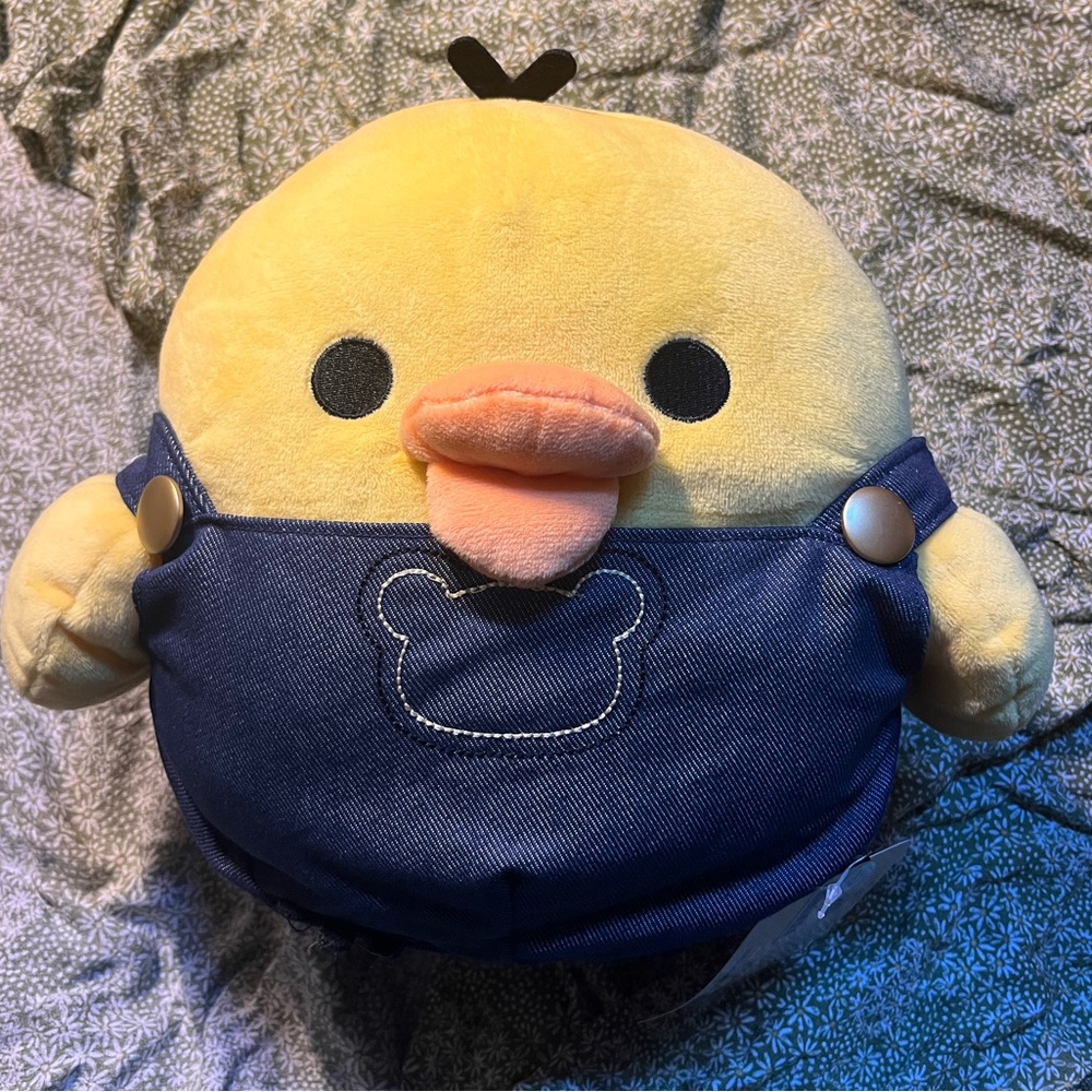 Rilakkuma- Kiiroitori Overalls Medium Plush